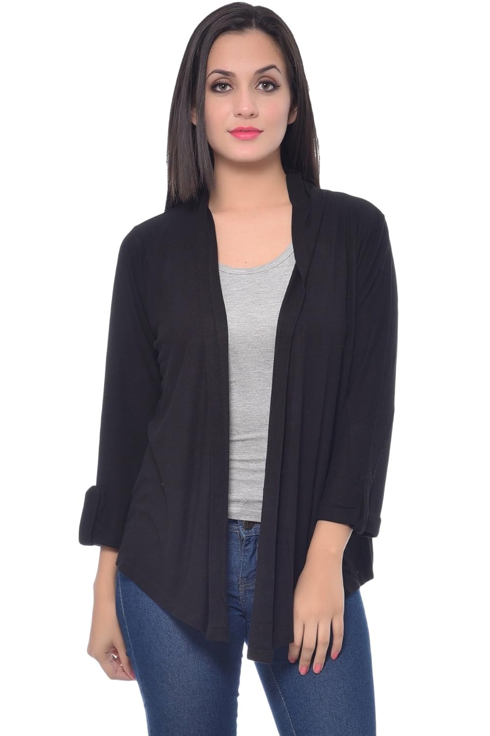 frenchtrendz women viscose crepe shrug