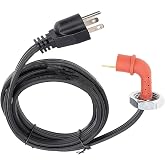 120V Block Heater Cord 251919, for Dodge Ram 2500 3500 Cummins 1989-Current 5.9 L /2007-Current 6.7 L, for 95-16 Ford 6.0 6.4 7.3 Powerstroke, Engine Block Heaters 68409910AB 3600008