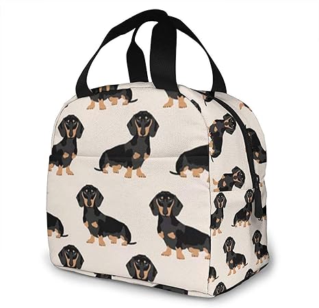Amazon 1個 クーラーボックス 収納袋 ソーセージ犬 再利用可能 断熱ランチバッグ ジッパークロージャー付き クーラー トートバッグ ランチバッグ ランチ巾着 ランチベルト オンライン通販