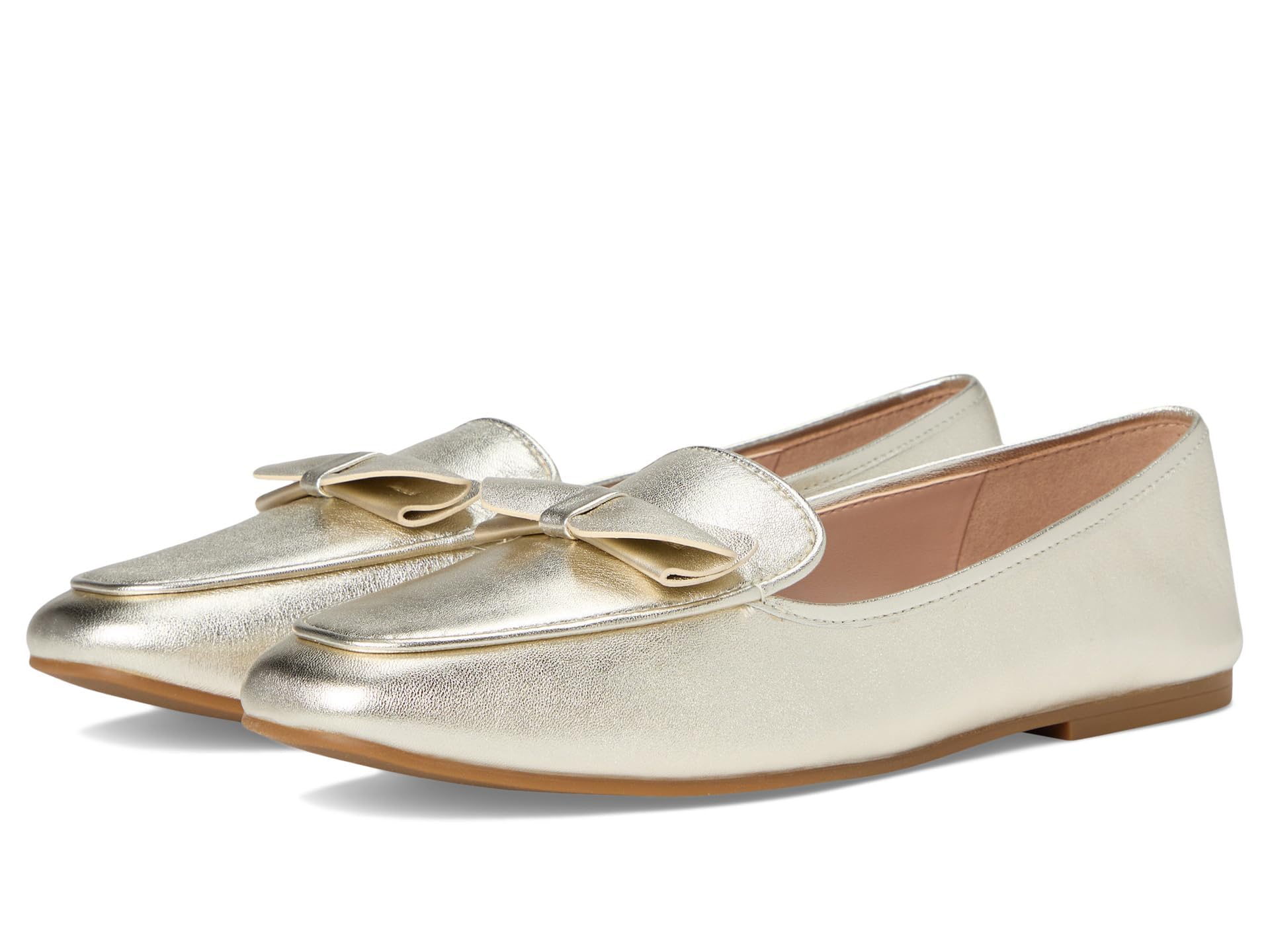 Cole Haan Women’s Payson Soft Bow Loafers, Soft Gold Leather, 10.5-B US
