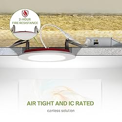 ASD Fire Rated Recessed Light 4 Inch, 5 Colors