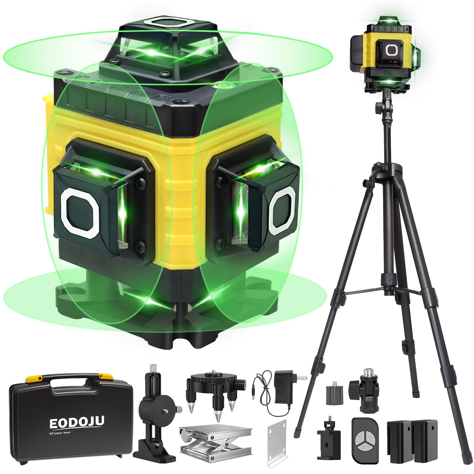 EODOJU Laser Level, 4 x 360° Laser Level with