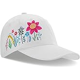 Biggun Trendy Embroidered Baseball Cap for Girls Women Men - Adjustable Soft Breathable Hats for Casual Wear