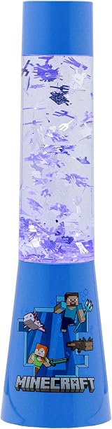 Paladone Minecraft Glitter Liquid Mood Light Officially Licensed Lava Lamp