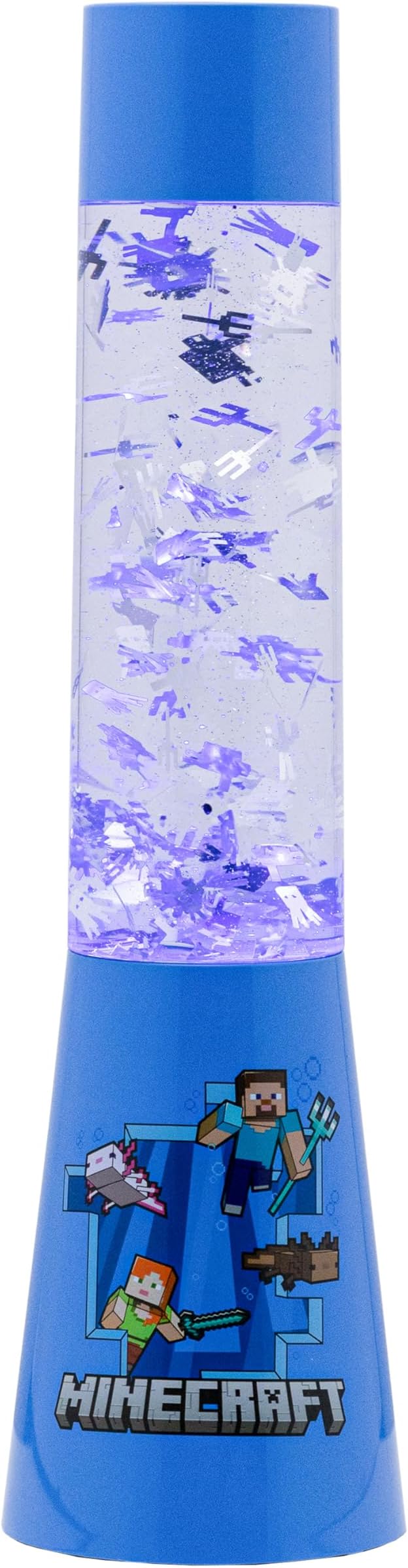 Paladone Minecraft Glitter Liquid Mood Light Officially Licensed Lava Lamp
