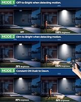 LOTMOS 342 LED Solar Security Lights Outdoor Motion Sensor Remote 3 Modes Cool view 2
