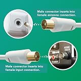 Cable Mountain 1m TV Aerial Cable Coaxial RF Extension Lead Gold Plated view 4