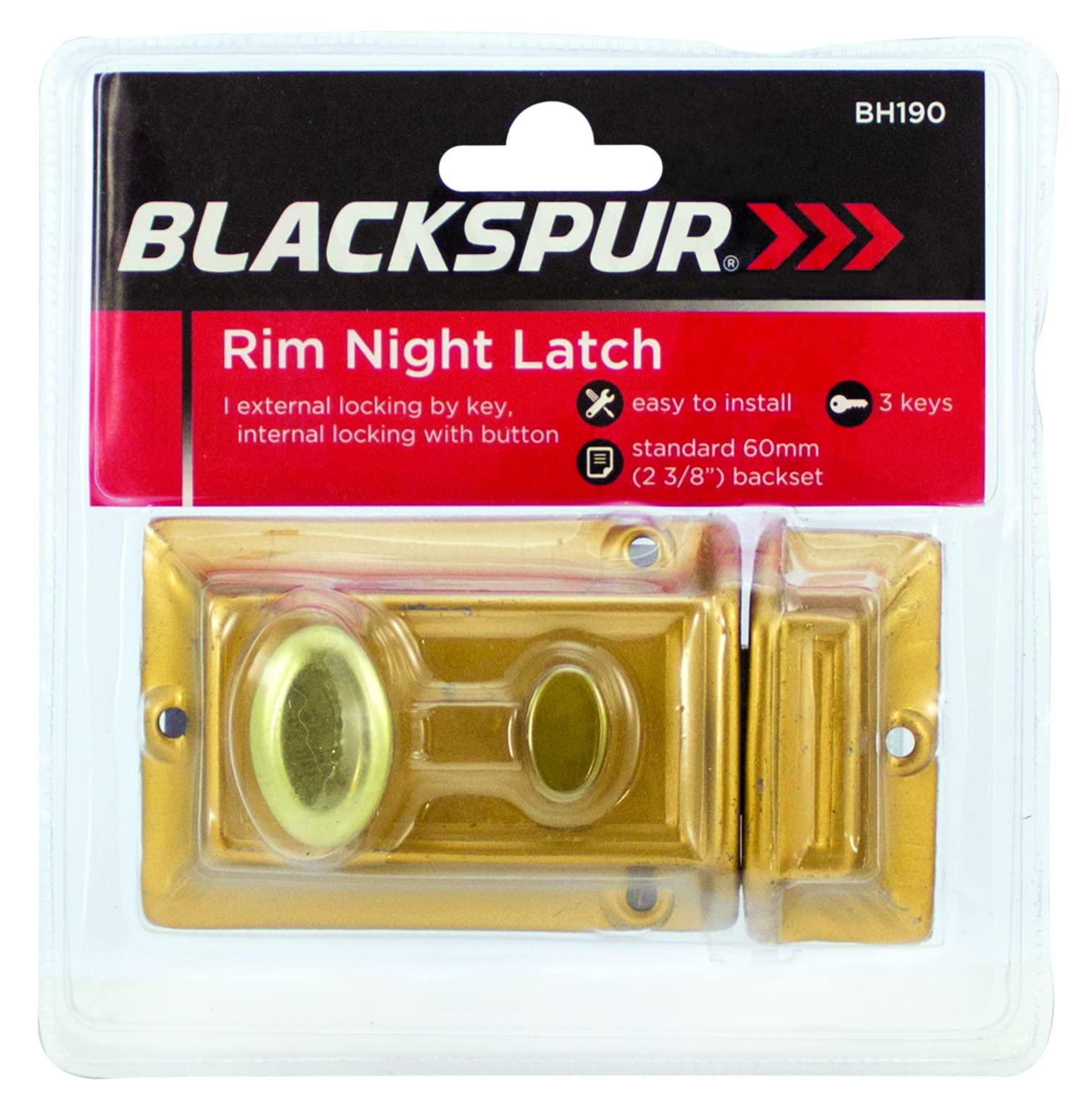 Blackspur BB-BH190 Rim Night Latch
