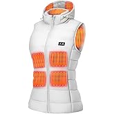 ORRNIKKO [2025 All-New Heated Vest Women - Detachable Heated Hood, With 7.4V 16000mAh Battery Pack, Womens Heated Vest