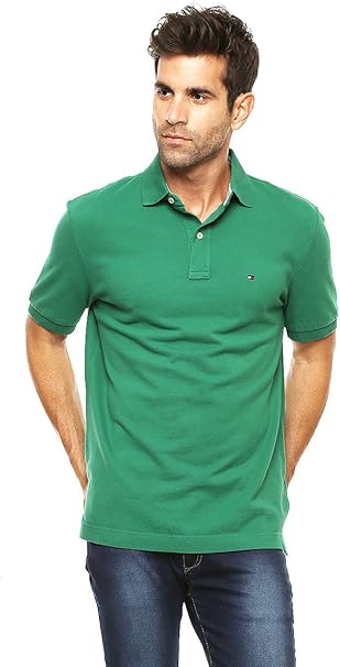 tommy hilfiger green polo