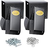 BETOOL Swing Set Brackets - 2pcs A Frame Swing Bracket Hardware with All Mounting Accessories (Black)