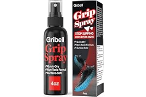 GRIBELL Sports Shoe Grip Spray (4oz) Improving Sole Traction & Court Grip, Basketball Shoe Grip Anti Slip Grip & Performance Enhancer Rejuvenate & Elongate Sneaker Life for Gym Floor Court