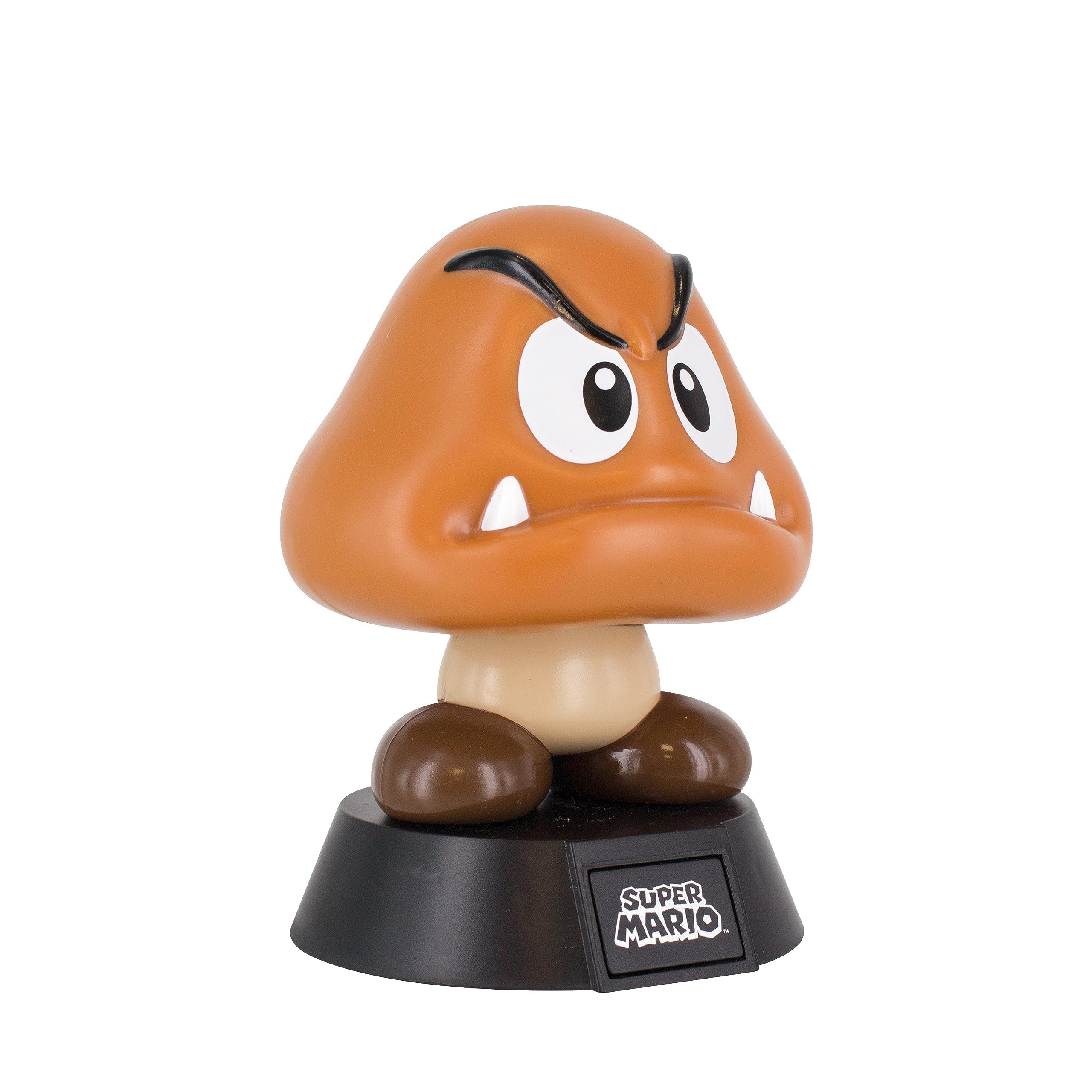Paladone Super Mario Goomba 3D Light Ideal for Kids Bedrooms, Office and Home Pop Culture Gaming Merchandise, 50 W, Multi-Colour