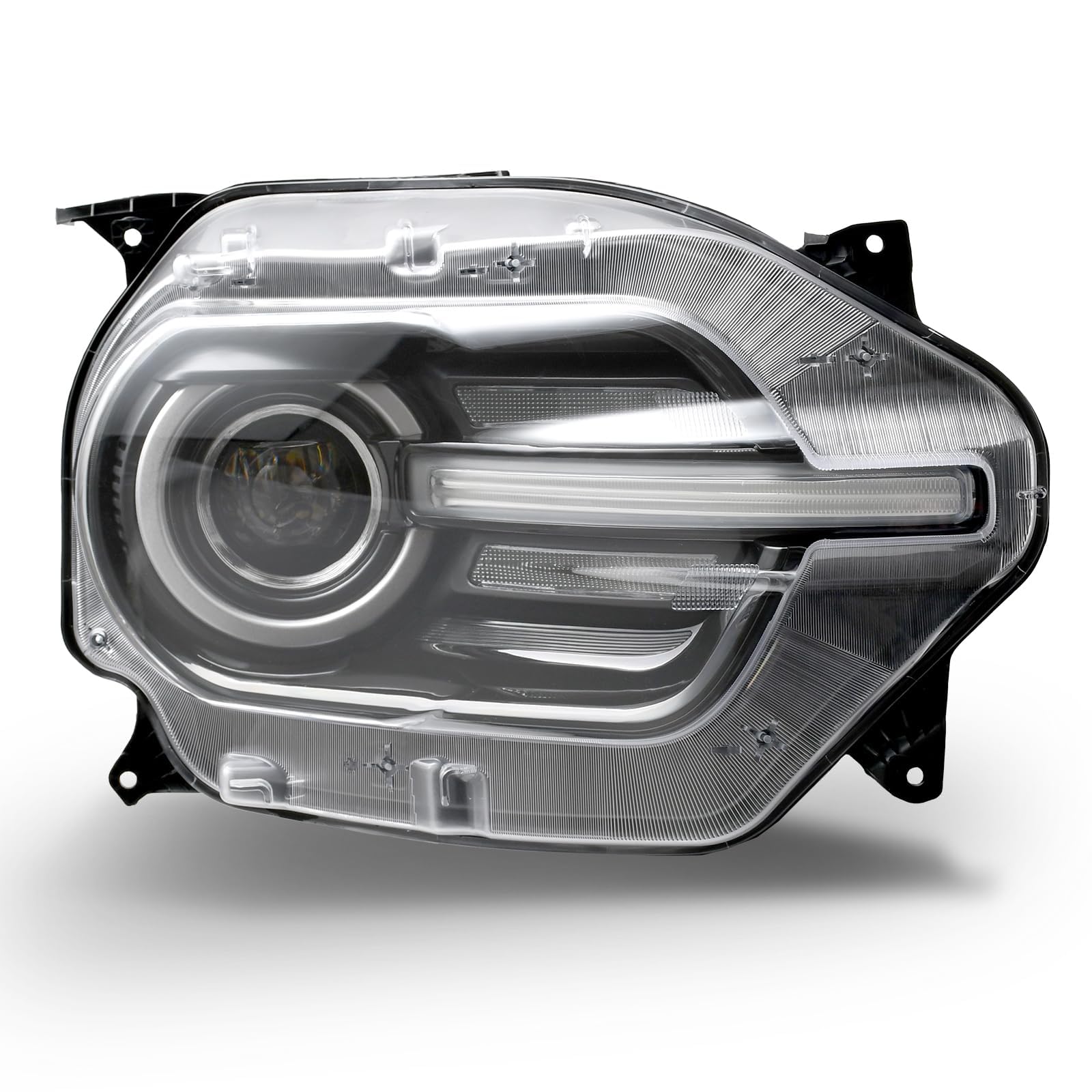 Photo 1 of ***THERE IS A BROKEN SCREW TAB AS SEEN IN THE PICS***Headlights Assembly LED Compatible with Ford Bronco Sport 2021-2024, Headlamp Right Passenger Side Replacement FO2503412 M1PZ13008L***THERE IS A BROKEN SCREW TAB AS SEEN IN THE PICS***