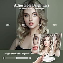 HUONUL Rechargeable Makeup Mirror with 3 Color