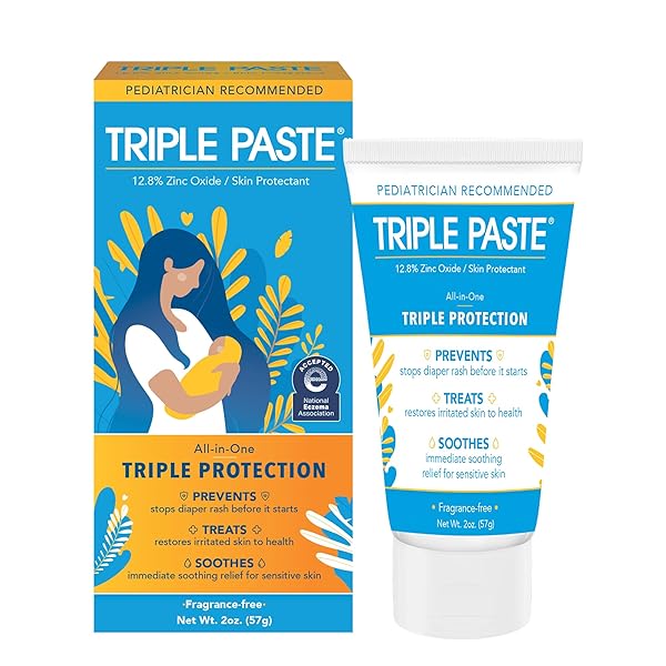 TRIPLE PASTE DIAPER RASH CREAM FOR BABY –...
