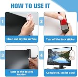 4x Headphone Hanger Black Stick-on Hook Monitor Headset Stand Strong Adhesive view 4