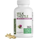 Bronson Milk Thistle Silymarin Marianum & Dandelion Extract Liver Health Support, Antioxidant Support, Detox, 360 Capsules