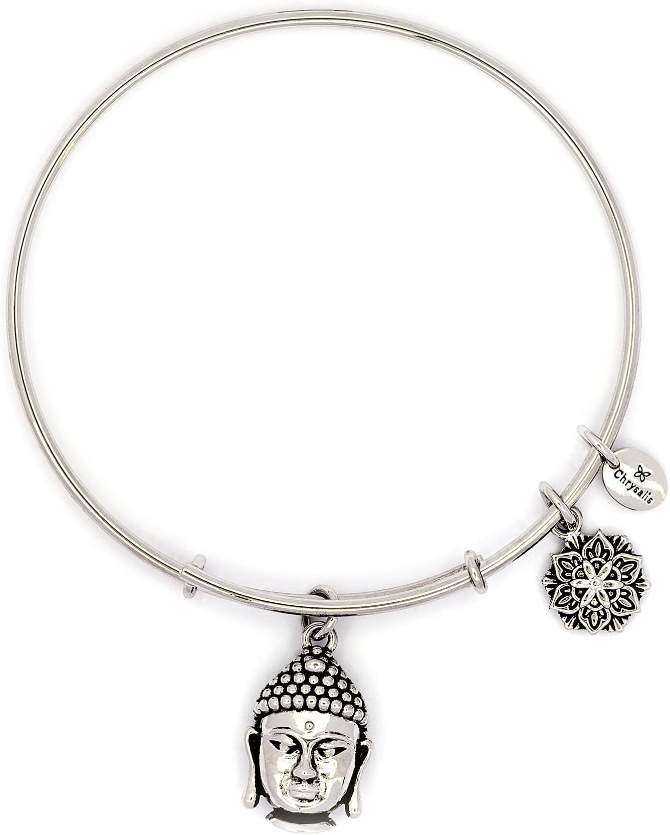 Chrysalis Buddha Stackable Bangle - Expandable Enlightenment Charm Bracelets