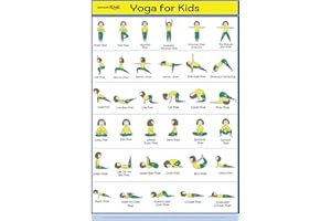 SPORTAXIS Kids Yoga Poster - Unique and Easy Poster to Train Yoga to Kids