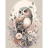 Owl Counted Cross Stitch Kits for Adults, Animals Stamped Cross Stitch Kits for Beginners, Needlepoint Cross-Stitch Patterns 