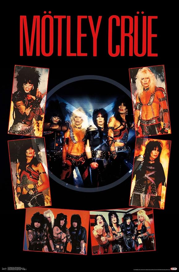 Amazon Com Trends International Motley Crue Shout At The Devil Wall Poster 22 375 X 34 Unframed Version Home Kitchen