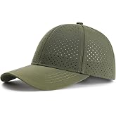 FEINION Men Laser Mesh Breathable Snapback Baseball Cap | Perforated cooling mesh, Adjustable snap fit, Summer performance hat for all outdoor sports