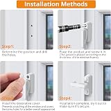 Neoteck White Sash Jammers 8pc Zinc Cast Alloy UPVC/PVC Door Window Locks view 3