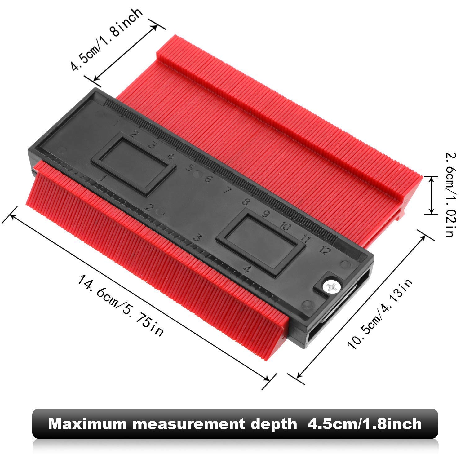 MECHEER Super Gauge 10 Pollici: Lo Strumento Per Copiare Profili Con Blocco, Perfetto Per Fai-da-te E Lavori Precisi