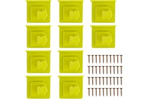 10pcs Electric Tool Holders for Ryobi, Durable Wall Mount Electric Tool Organizer with 40 Screws Practical Storage Holders Co