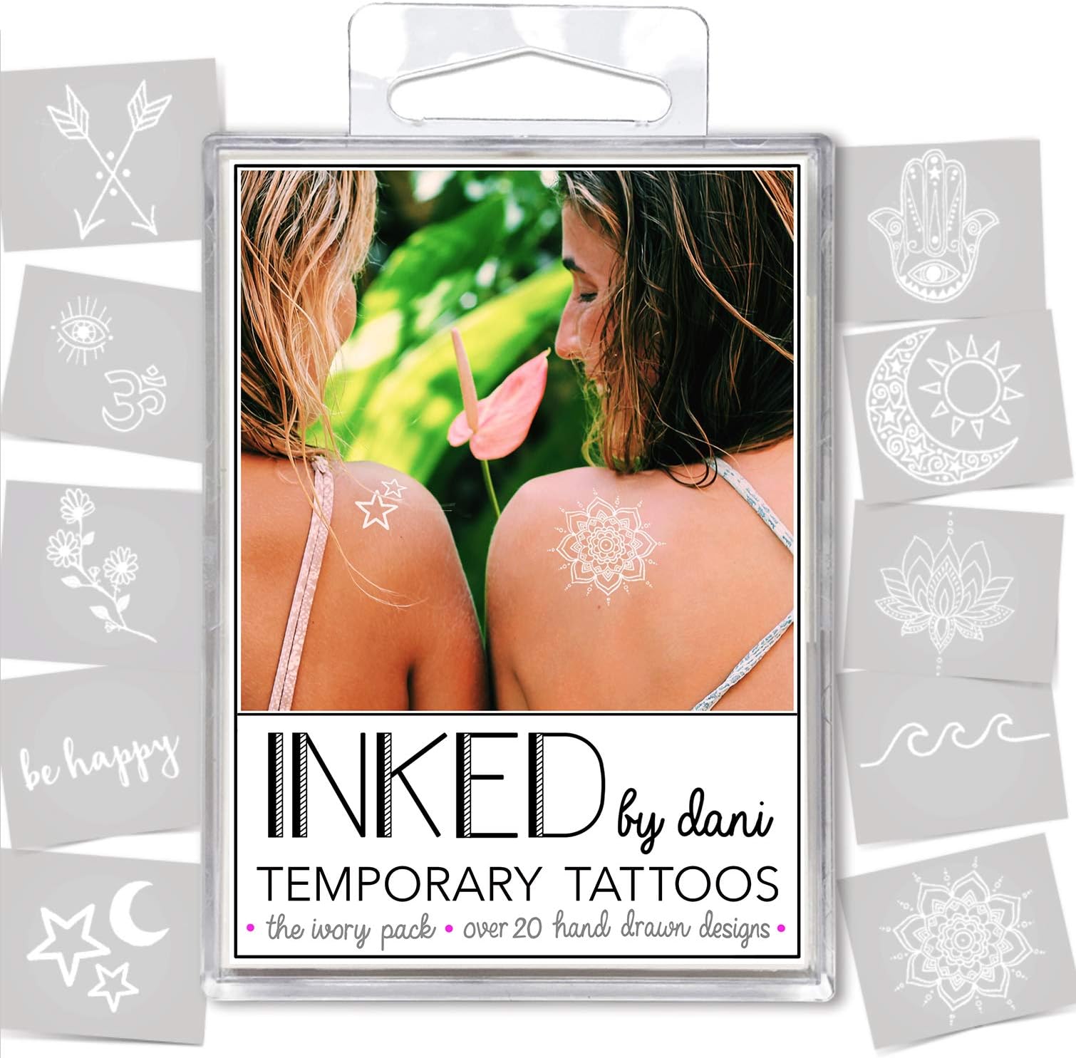 Inked by Dani Ivory Temporary Tattoo, 3 CT
