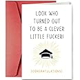SuperShunhu Funny Graduation Card for Him Her, Graduation Gifts for University, College, PHD, Law School or More, Humorous Congrats Grad Card