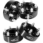 ZOFFI 6x135 Wheel Spacer for Ford F150 2015-2025, Thickness 2inch with 87.1mm Hubcentric M14x1.5 Studs 6 Lug Wheel Adapters for F150 Expedition,Navigator 4PCS Color Black