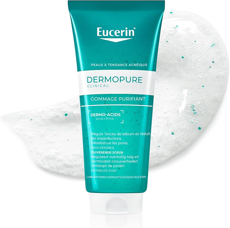 DermoPure Clinical Gommage Purifiant, Soin pour peau grasse, 100 ml