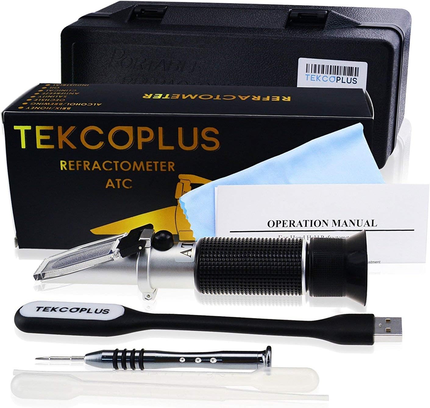 Brix Beer Wort & Wine Refractometer ATC Dual Scale, Specific Gravity 1.000-1.120 & Brix 0-32% - Image 4