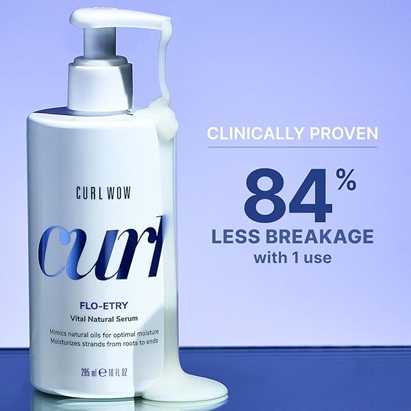 COLOR WOW CURL WOW FLO-ETRY VITAL NATURAL SERUM – RICH-OIL BLEND MOISTURIZES DRY, DEHYDRATED STRANDS FROM ROOT TO TIP FOR INSTANTLY PLUMP, PLUSH, JUICY CURLS, NO WEIGHT OR GREASY FEEL!