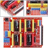 Fdit CNC Shield Expansion Plate 4x A4988 Heatsink Stepper Motor Controller 3D view 3