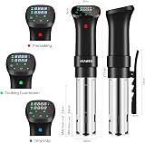 KEAWEO Sous Vide Cooker 1100W, Accurate Temp Control, Quiet, Stainless Steel view 4