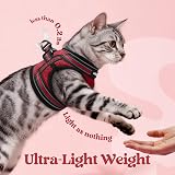 rabbitgoo Cat Harness and Leash Set, Extra Small, Reflective, Red, S view 6