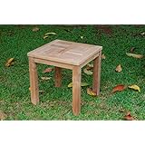Windsor's Genuine Grade A Teak Cape Cod 20" Square x 20" H Side Table. World's Best Outdoor Furniture! Teak Lasts A Lifetime!