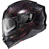 ScorpionEXO T520 Full Face Touring Motorcycle Helmet with Bluetooth Ready Speaker Pockets DOT ECE Approved Nama-Shimi (Black/Chameleon - Medium)