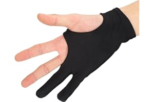 Drawing Glove, Artist Glove Art Glove 2‑Finger Anti Mistouch for Drawing Tablet (M)