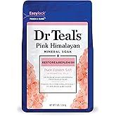 Dr Teal's Salt Soak with Pure Epsom Salt, Restore & Replenish with Pink Himalayan Mineral, 3 lbs