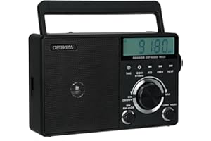 Retekess TR635 Portable Radio, Radio AM FM SW Powered by AC/Battery, Digital Radio with LCD Display,Antenna Jack,Radio with A