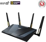 ASUS RT-AX88U Pro AX6000 Dual Band WiFi 6 Gaming Router Dual 2.5G Ports AiMesh view 2