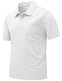 Rdruko Men's Polo Shirts with Pocket Short Sleeve