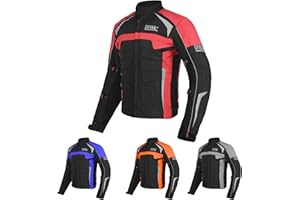 DALLX Motorcycle Jacket for Adventure Riding Textile Waterproof Motorbike Cordura Biker Jackets with Removable CE Armored