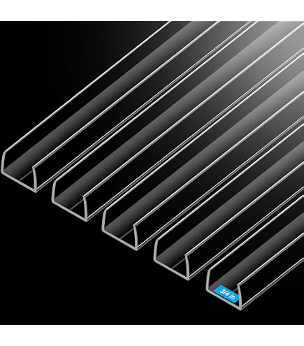 Canal U PVC Transparente - Outwater 91cm Proteção Bordas