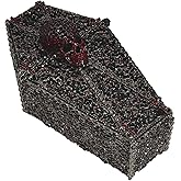Cool Skull Evening Bag Coffin Shaped Handbag Purses Cross Rhinestone Bag Halloween Party Bag