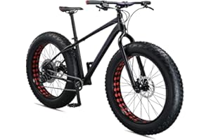 Mongoose Argus Sport Fat Tire Mountain Bike, 26 Inch Bike for Men and Women, 10 Speed, Aluminum Frame, Knobby Mountain Fat Tires, Shimano Deore Shifters, Hydraulic Disc Brakes, Adult Bicycle